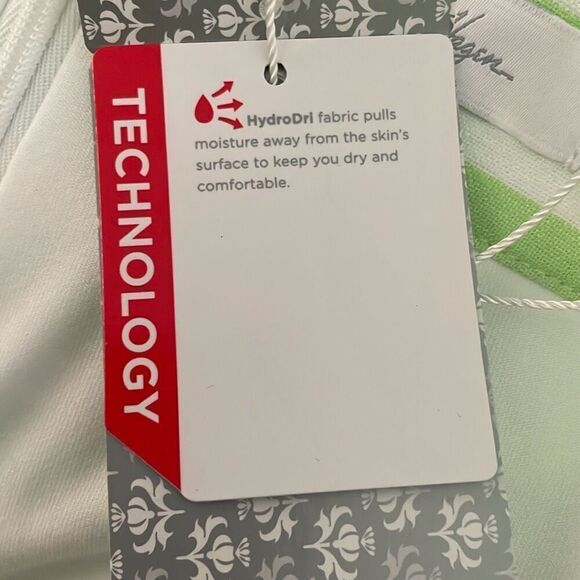 Lady Hagen Striped Embroidered Skort in Green Paradise 8 - Picture 8 of 11